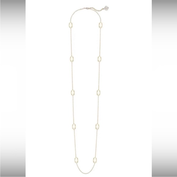 Kendra Scott Kellie Slate Cat’s Eye with Gold necklace - Picture 2 of 6